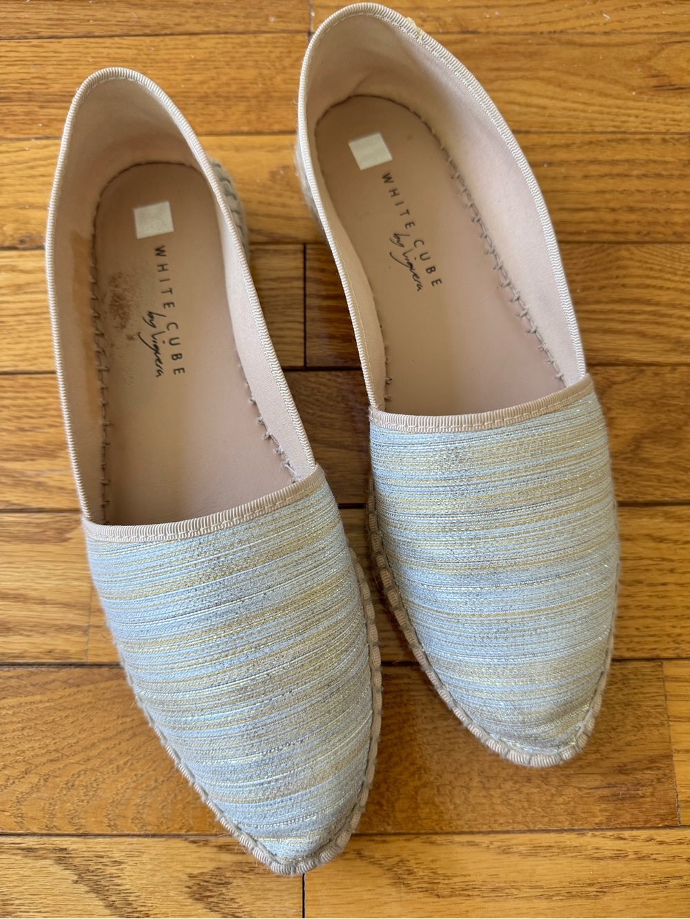 Pointed Toe Woven Espadrilles Flats Size 8.5